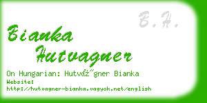 bianka hutvagner business card